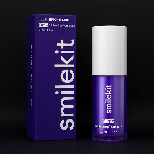 Purple Toothpaste for Teeth Whitening, Instant Brightening For Yellow Teeth
